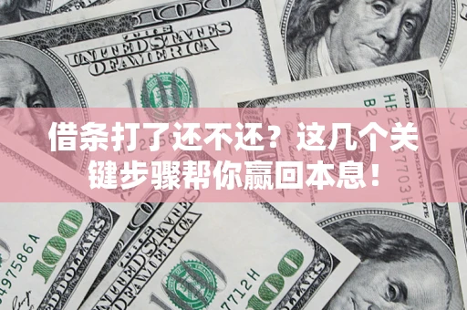 济南借条打了还不还？这几个关键步骤帮你赢回本息！