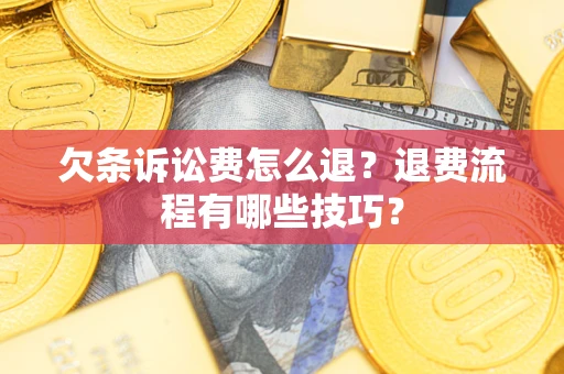 济南欠条诉讼费怎么退？退费流程有哪些技巧？