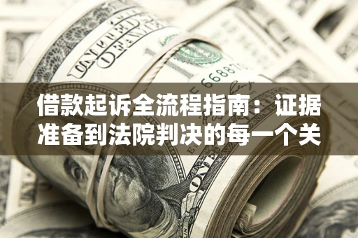 济南借款起诉全流程指南：证据准备到法院判决的每一个关键步骤