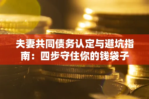 济南夫妻共同债务认定与避坑指南：四步守住你的钱袋子