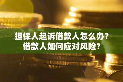 济南担保人起诉借款人怎么办？借款人如何应对风险？
