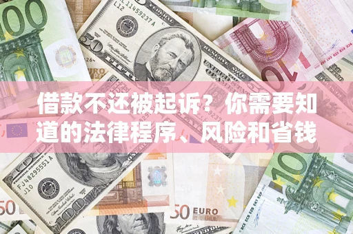 济南借款不还被起诉？你需要知道的法律程序、风险和省钱技巧